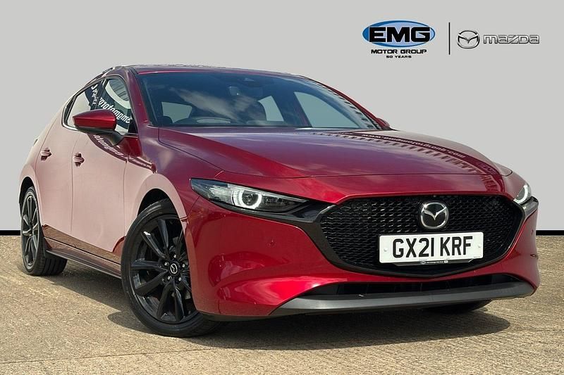 Red Used 2021 Mazda 3 Inclusive Hatchback | £20,995 (Expensive) - Image 1/3