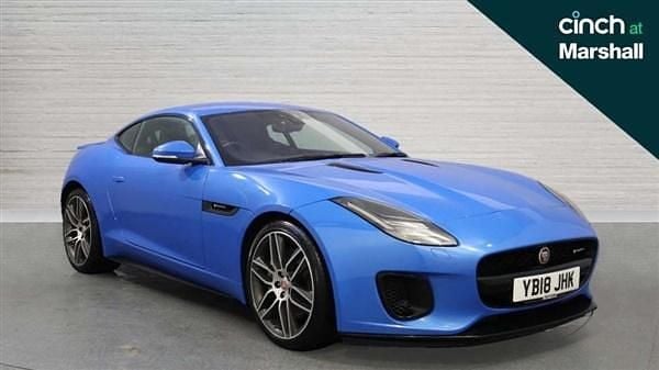 Blue Used 2018 Jaguar F-Type R-Dynamic Coupe | £25,096 (Good price) - Image 1/4
