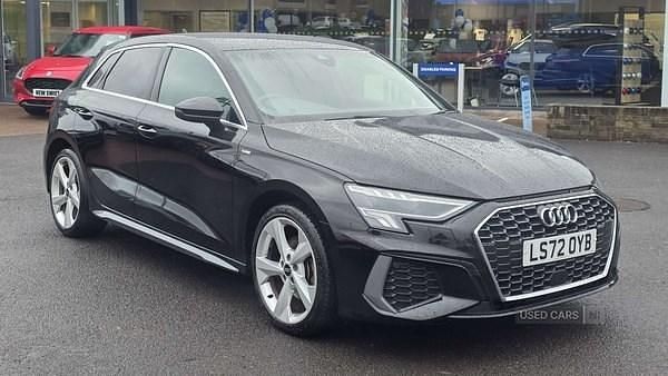 Black Used 2022 Audi A3 e-tron S-Line Hatchback | £18,695 (Fair price) - Image 1/4