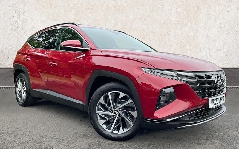 Red Used 2023 Hyundai Tucson Premium SUV | £21,203 (Fair price) - Image 1/3