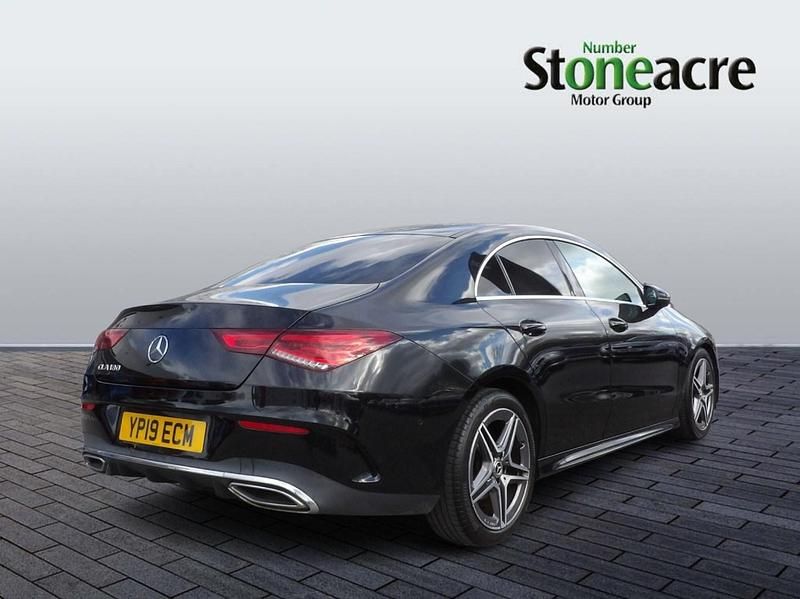 Used Mercedes CLA180 AMG line 136 HP (100 kW) 2019 Black Sedan