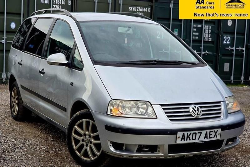 Used VW Sharan SE 115 HP (84 kW) 2007 Silver MPV