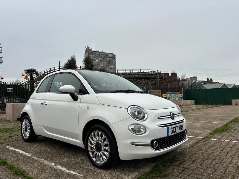 Used Fiat 500 Lounge 2017 White Cabriolet