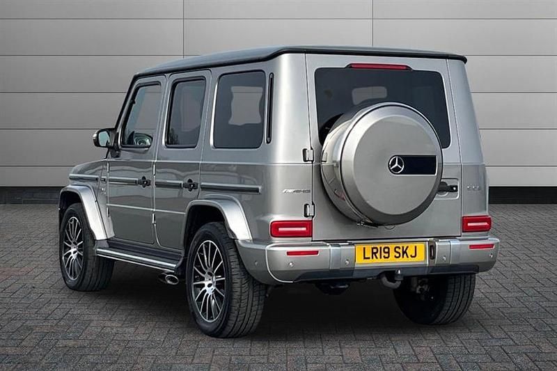 Used Mercedes G63 AMG 585 HP (430 kW) 2019 Mojave silver SUV