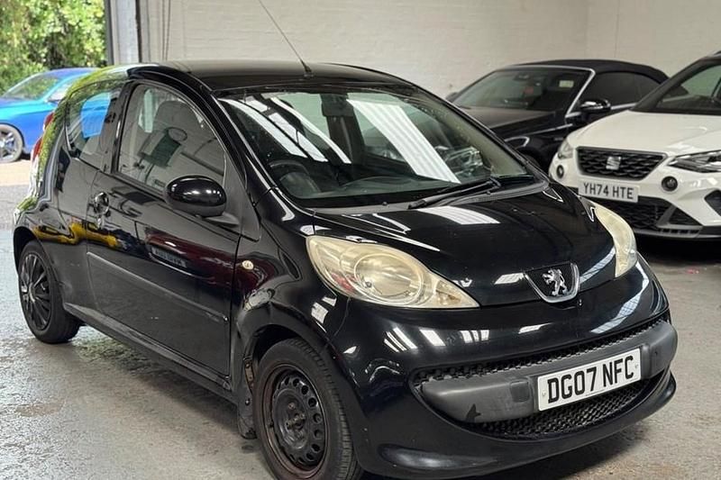 Black Used 2007 Peugeot 107 Hatchback | £1,495 (Fair price) - Image 1/1
