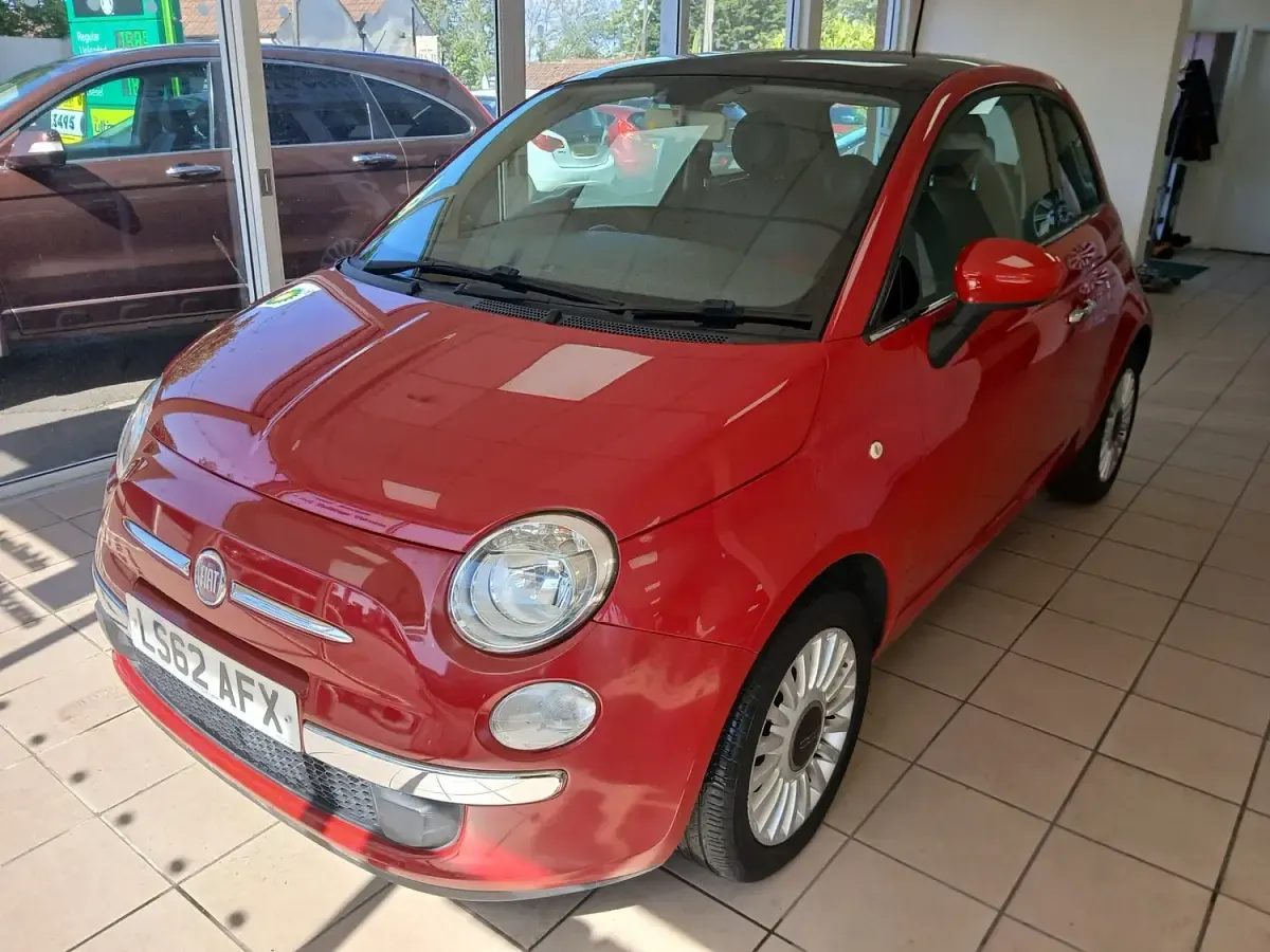 Used Fiat 500 Lounge 69 HP (50 kW) 2012 Red Hatchback