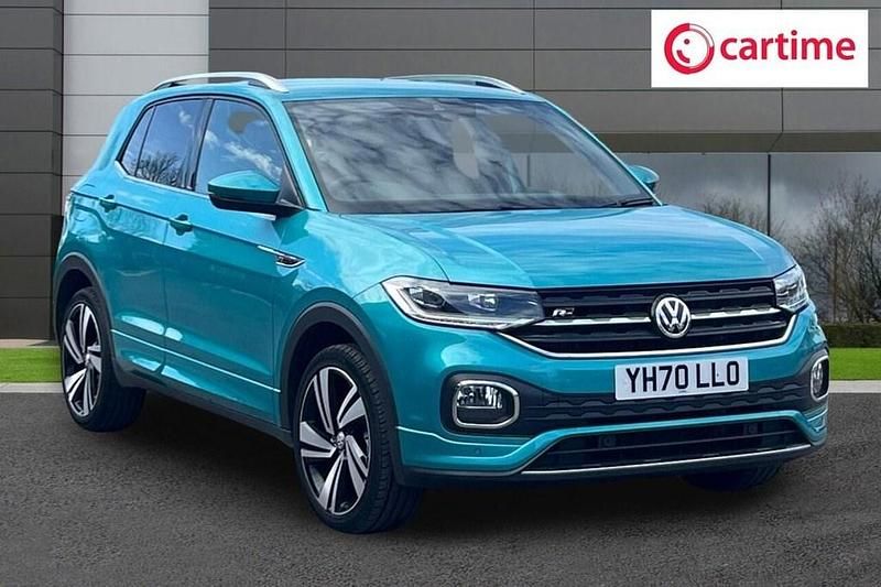 Usado VW T-Cross R-line 150 HP (110 kW) 2020 Azul SUV