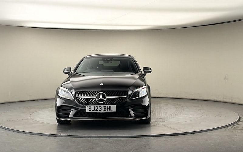 Used Mercedes C220 AMG line 194 HP (142 kW) 2022 Obsidian black Coupe