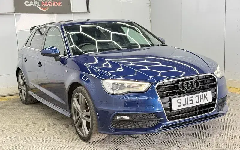 Used Audi A3 Sportback S-Line 150 HP (110 kW) 2015 Blue Hatchback
