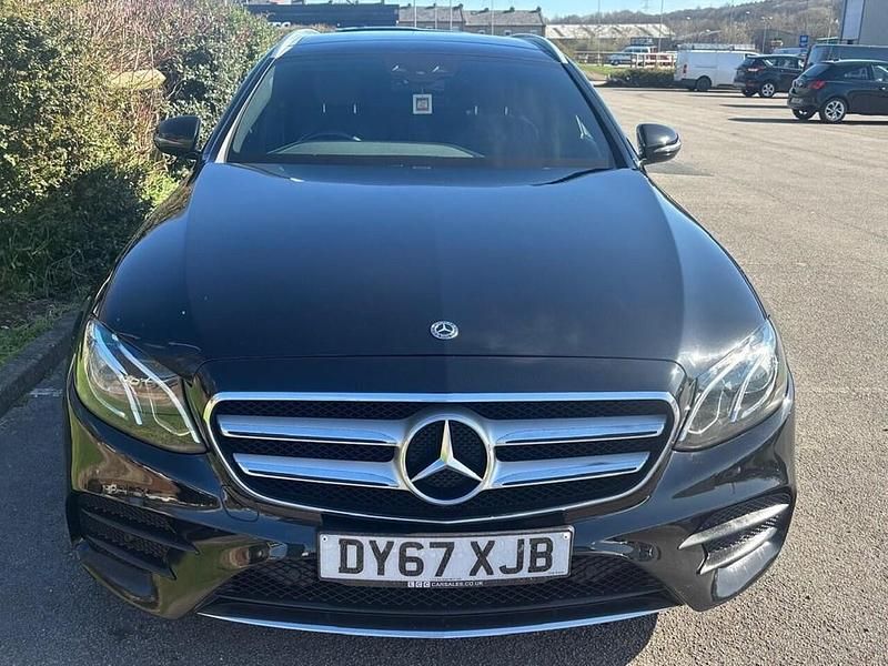Used Mercedes E220 AMG line 194 HP (142 kW) 2017 Black Estate