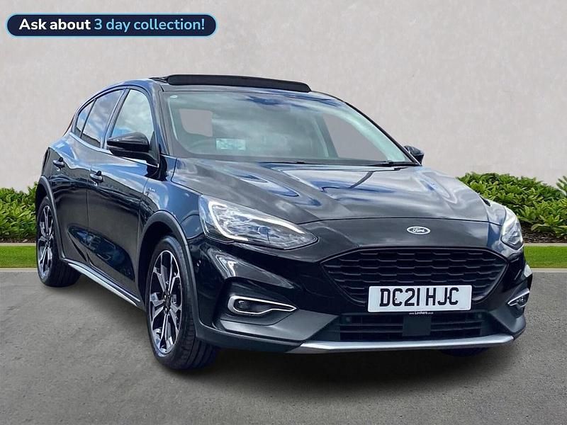 Black Used 2021 Ford Focus Active X Hatchback | £13,499 (Fair price) - Image 1/4