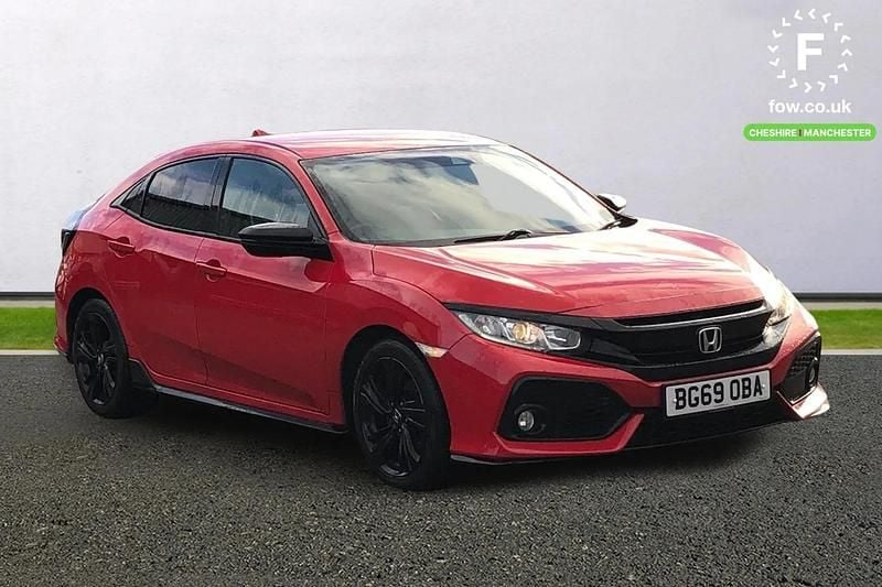 Used Honda Civic Dynamic 126 HP (92 kW) 2019 Red Hatchback