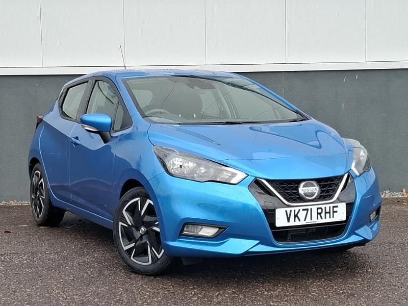 Used Nissan Micra Acenta 92 HP (67 kW) 2021 Blue Hatchback