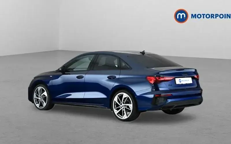 Used Audi A3 Black Edition 150 HP (110 kW) 2024 Blue Sedan