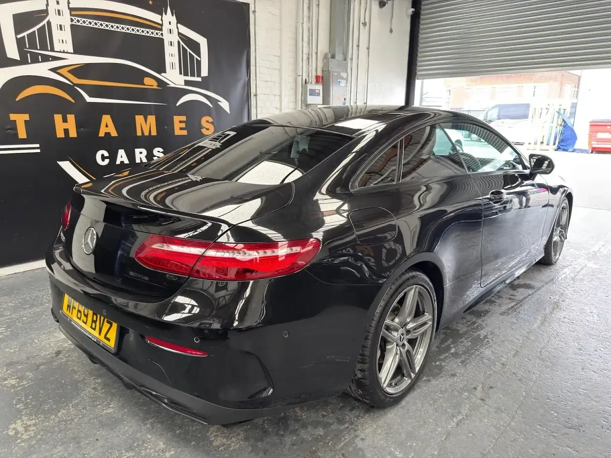 Used Mercedes E220 AMG line 2019 Black Coupe