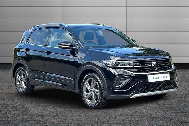Black Used 2024 VW T-Cross R-line SUV | £25,795 (Expensive) - Image 1/4