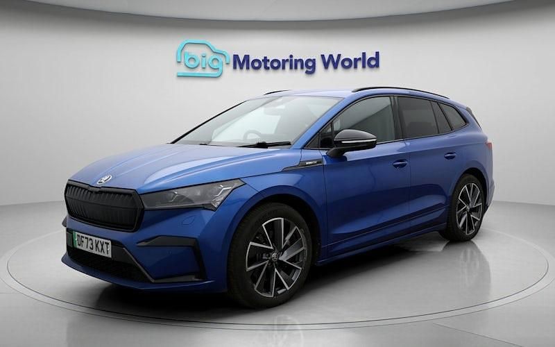 Used Skoda Enyaq iV SportlinePlus 194 kW (265 HP) 2023 Blue SUV