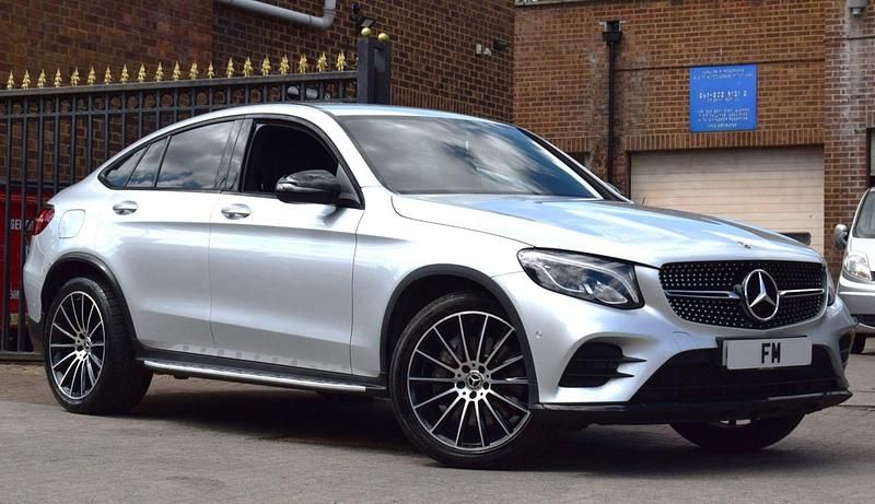 Silver Used 2019 Mercedes GLC250 AMG line Coupe | £17,450 (Fair price) - Image 1/3