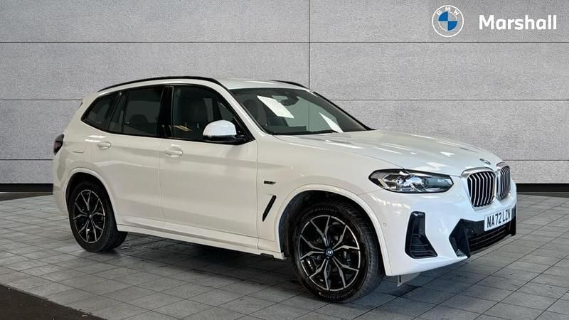Alpine white Used 2022 BMW X3 M Sport SUV | £33,639 (Fair price) - Image 1/4