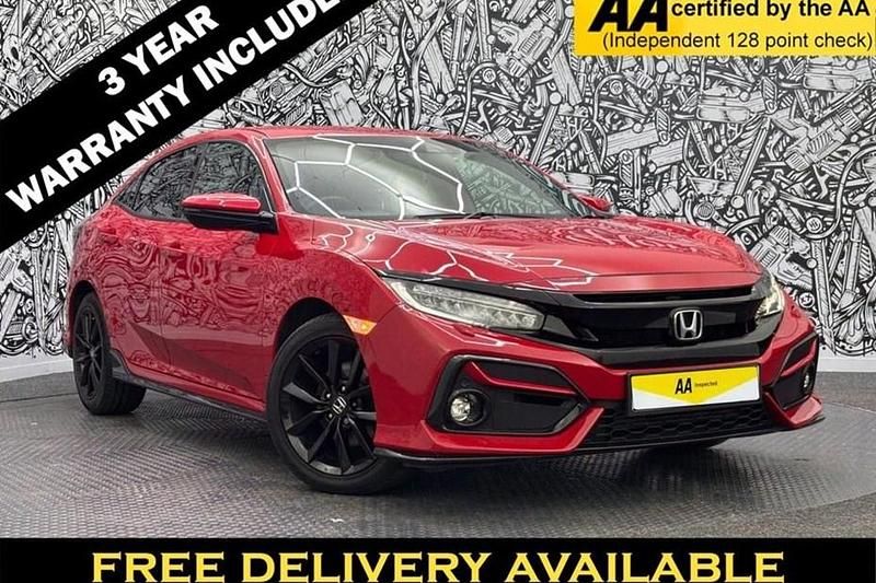 Red Used 2021 Honda Civic Sport Hatchback | £15,095 (Fair price) - Image 1/1