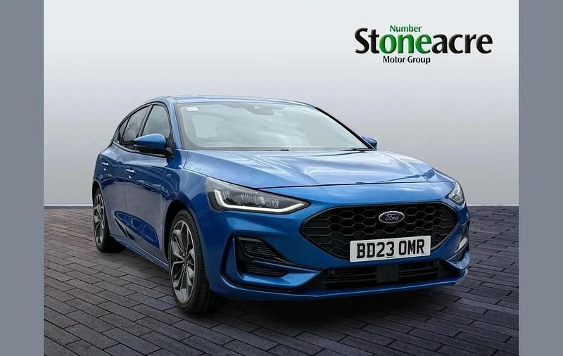 Blue Used 2023 Ford Focus ST-Line X Hatchback | £15,495 (Fair price) - Image 1/4