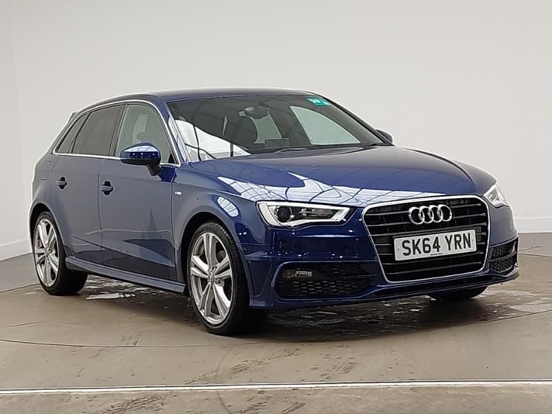 Used Audi A3 S-Line 125 HP (91 kW) 2014 Blue Hatchback