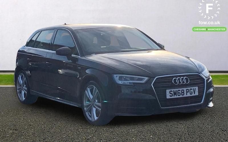 Black Used 2019 Audi A3 Sportback S-Line Hatchback | £14,999 (Good price) - Image 1/3