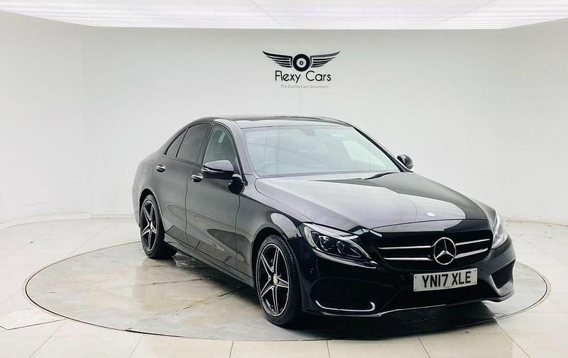 Black Used 2017 Mercedes C220 AMG Line Premium Sedan | £14,199 (Fair price) - Image 1/4