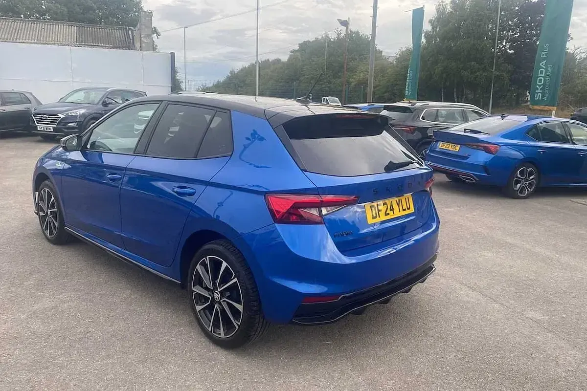 Used Skoda Fabia Monte Carlo 113 HP (83 kW) 2024 Race blue metallic black magic pearl effect Hatchback
