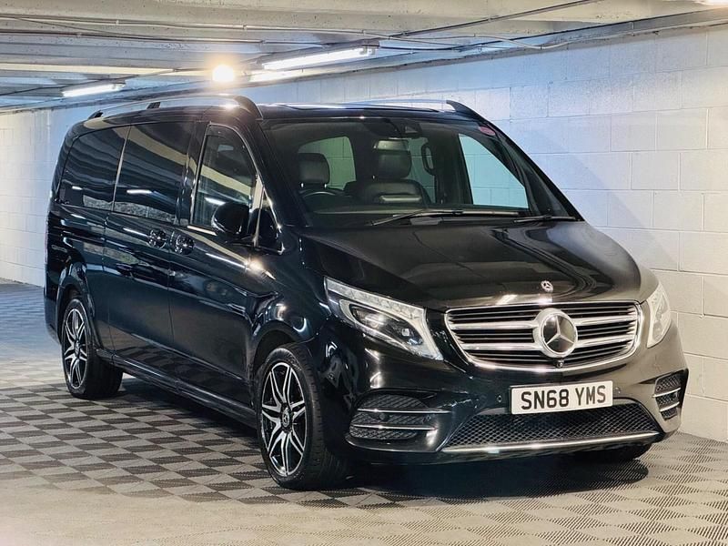 Black Used 2018 Mercedes V250 AMG line MPV | £21,989 (Fair price) - Image 1/4