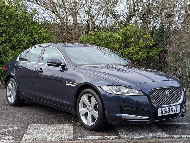 Blue Used 2018 Jaguar XF Portfolio Sedan | £11,795 (Fair price) - Image 1/4