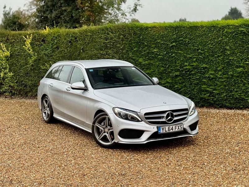 Silver Used 2015 Mercedes C220 AMG line Estate | £6,995 (Fair price) - Image 1/4