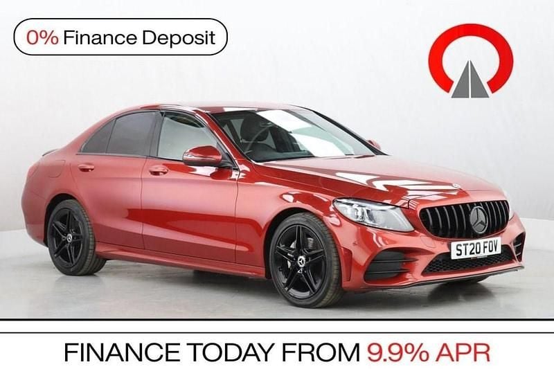 Used Mercedes C220 AMG Line Premium 194 HP (142 kW) 2020 Red Sedan
