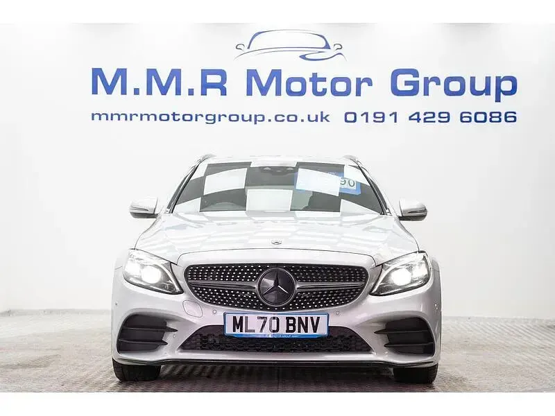 Used Mercedes C300 AMG line 258 HP (189 kW) 2020 Silver Estate