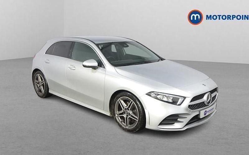 Used Mercedes A200 AMG line 163 HP (119 kW) 2020 Silver Hatchback