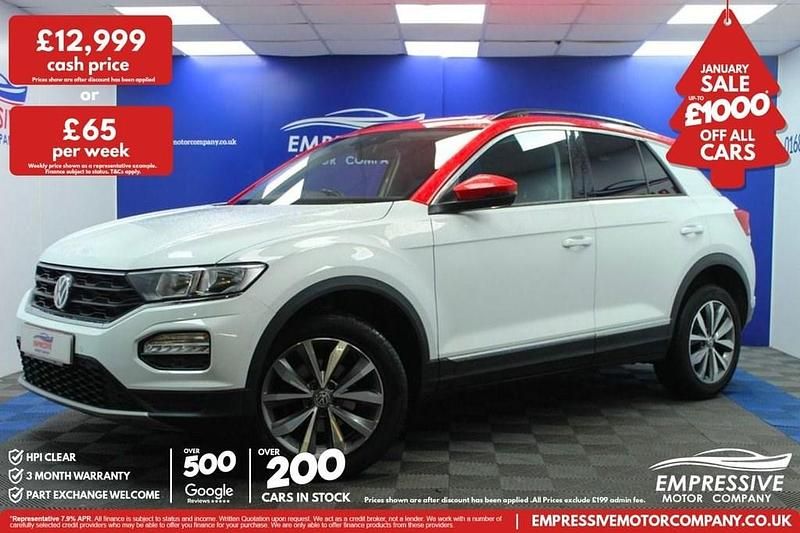 White Used 2018 VW T-Roc Design SUV | £12,999 (A bit pricey) - Image 1/4