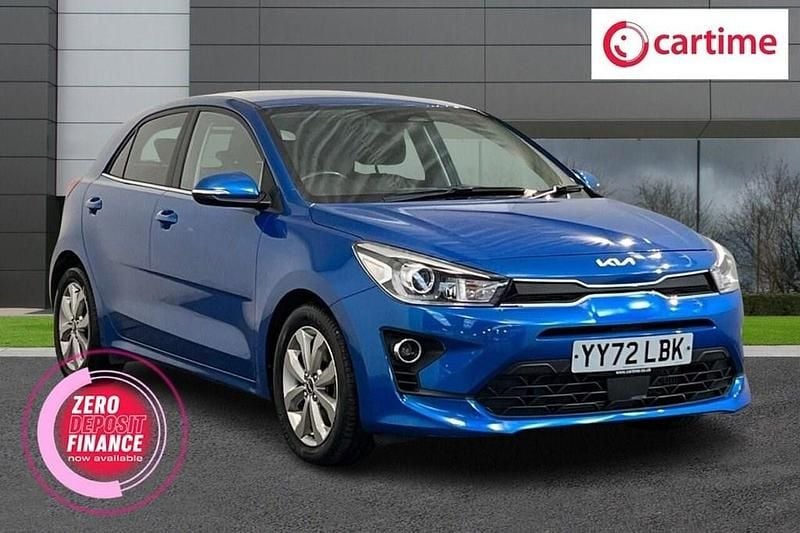 Used Kia Rio 118 HP (86 kW) 2022 Blue Hatchback