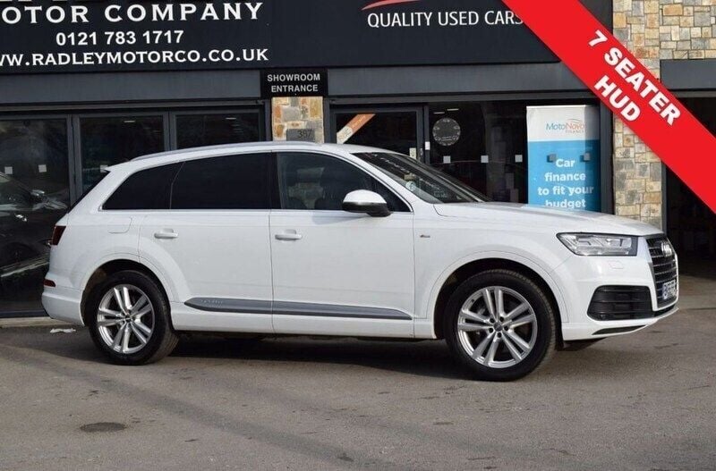 White Used 2016 Audi Q7 S-Line SUV | £21,600 (Good price) - Image 1/4