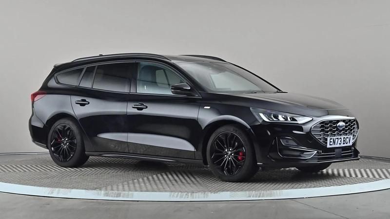 Black Used 2023 Ford Focus ST-Line X Estate | £19,398 (Fair price) - Image 1/4