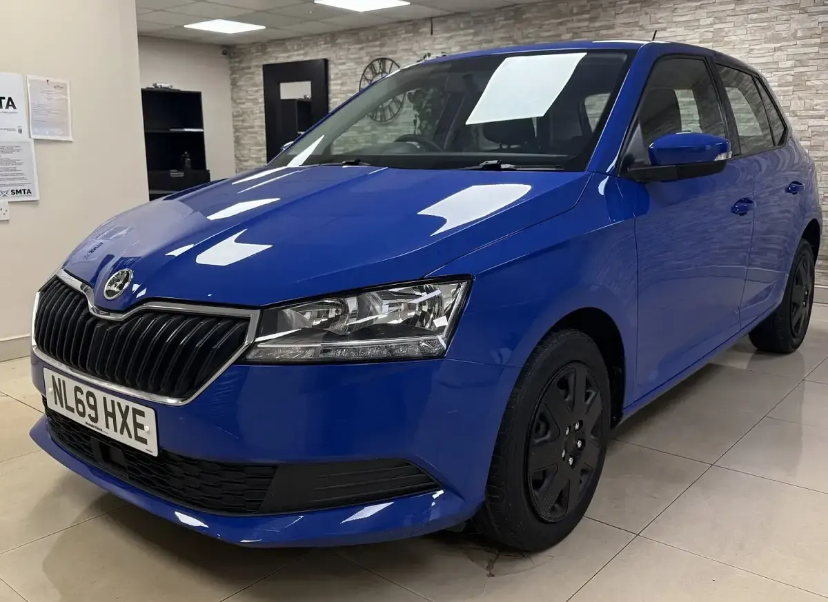 Used Skoda Fabia 75 HP (55 kW) 2019 Blue Hatchback