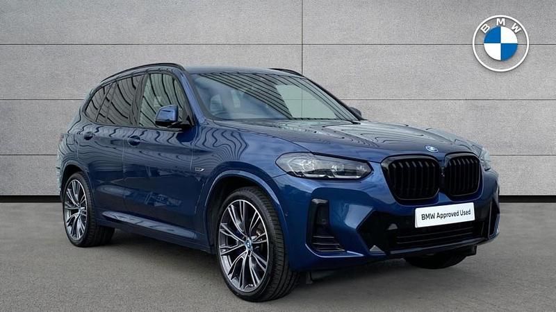 Blue Used 2022 BMW X3 M Sport SUV | £36,990 (Fair price) - Image 1/4