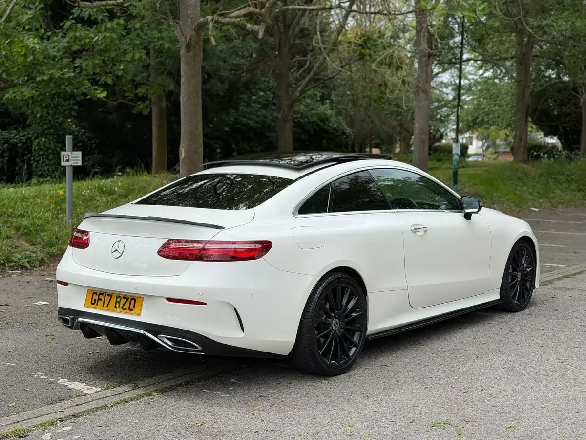Used Mercedes E220 AMG Line Premium Plus 2017 White Coupe