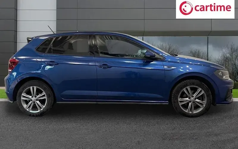 Used VW Polo R-line 116 HP (85 kW) 2019 Blue Hatchback