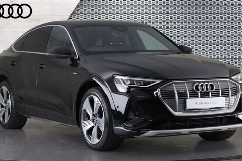 Black Used 2021 Audi e-tron Sportback S-Line SUV | £26,973 (Fair price) - Image 1/4