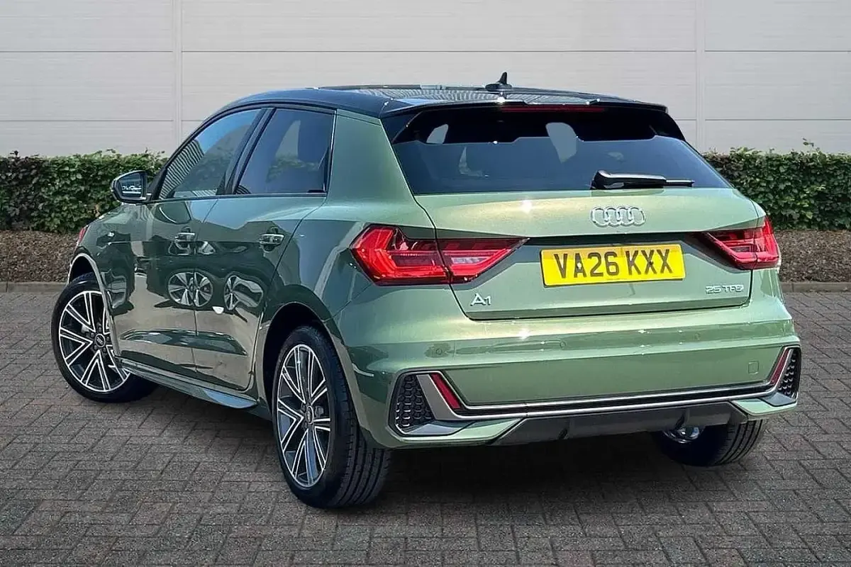 New Audi A1 S-Line 2026 District green, metallic SUV