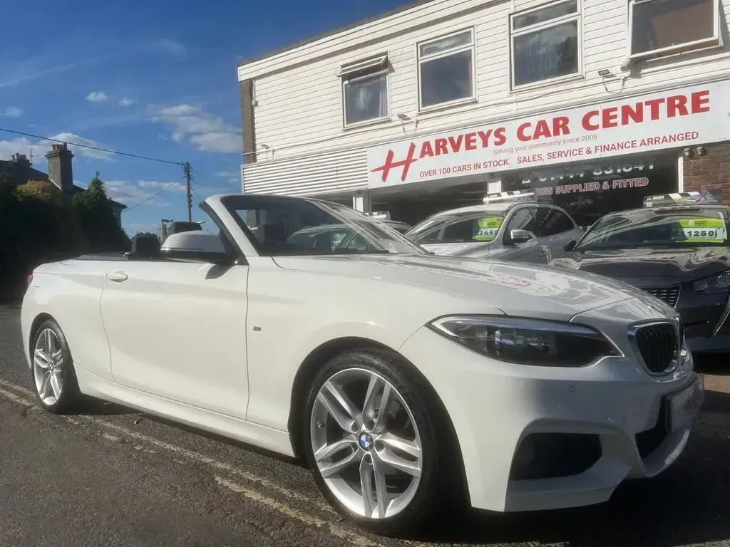 Used BMW 218 M Sport 134 HP (98 kW) 2015 White Cabriolet