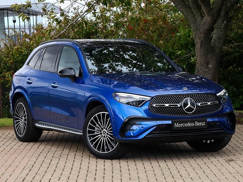 Blue New 2025 Mercedes GLC220 AMG Line Premium Plus SUV | £59,198 - Image 1/4