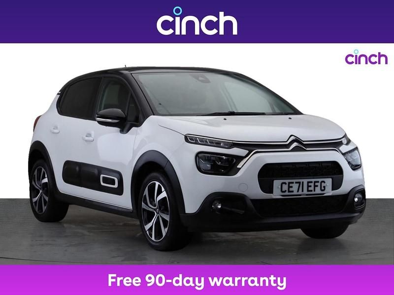 White Used 2022 Citroën C3 PureTech Hatchback | £9,999 (Fair price) - Image 1/3