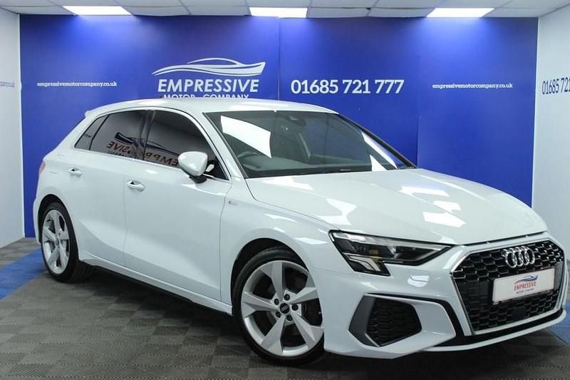 Used Audi A3 S-Line 2021 White Sedan