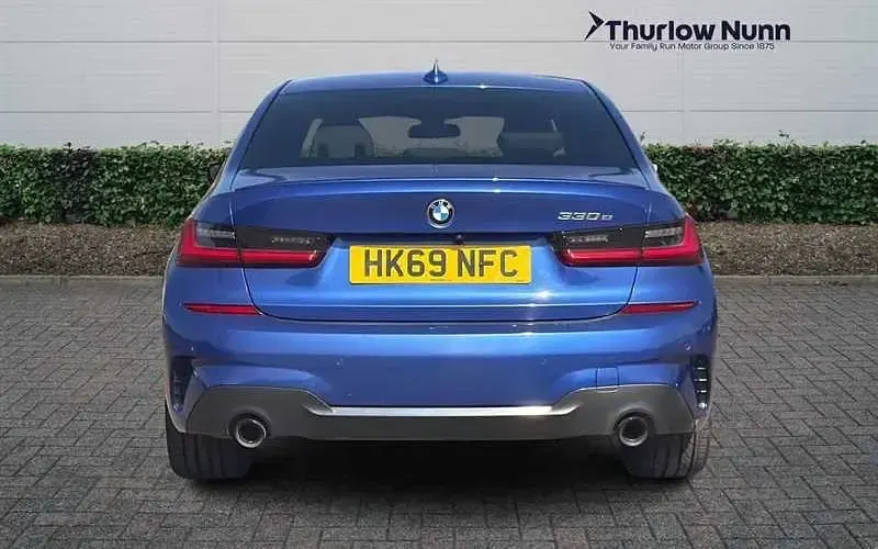 Used BMW 330e M Sport 292 HP (214 kW) 2019 Blue Sedan